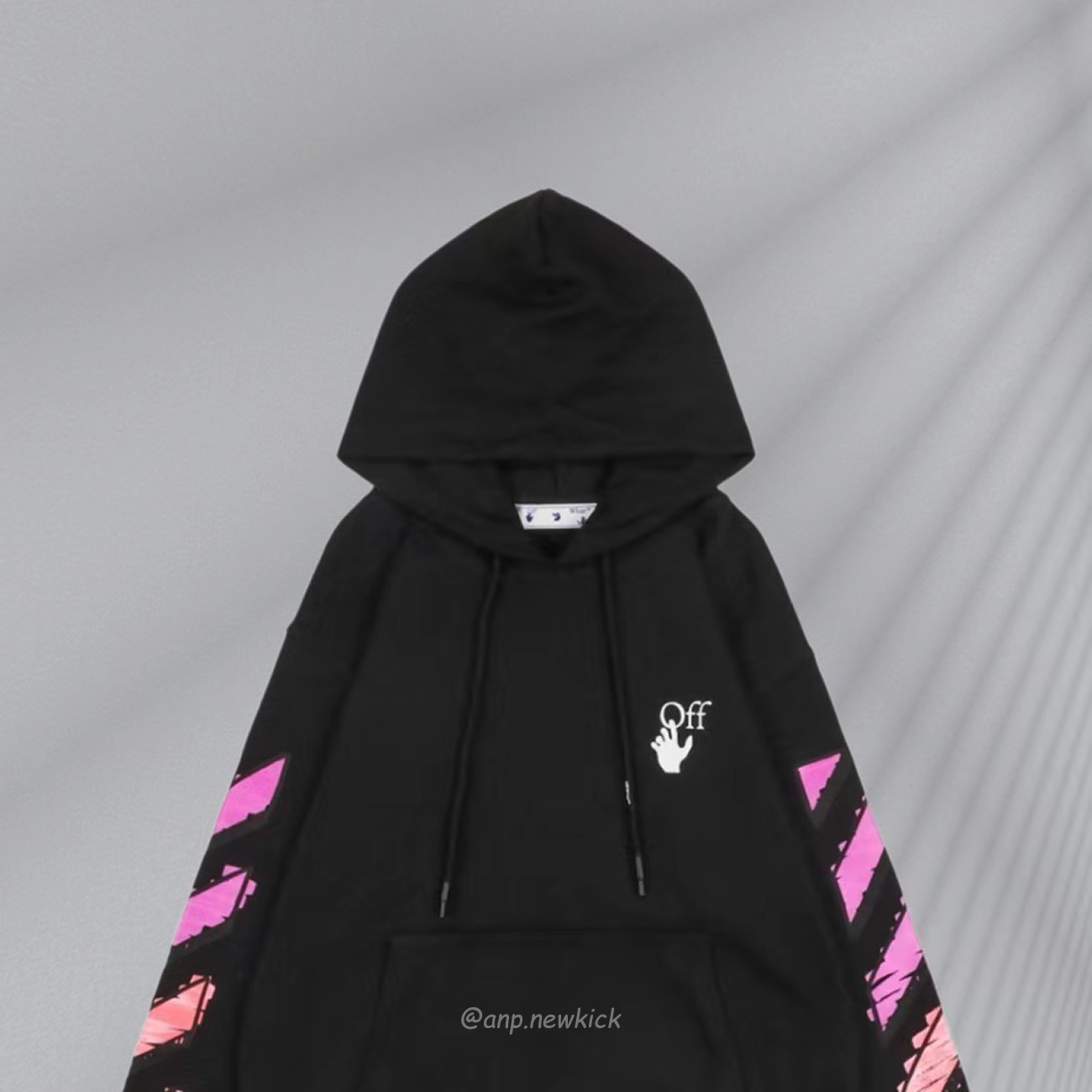 Off White Marker Hoodie Black Fuchsia Red Beige (30) - newkick.cc